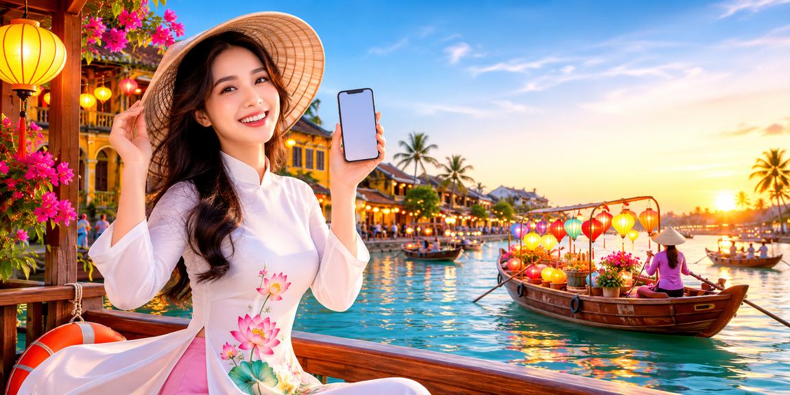 Người hâm mộ theo dõi tỷ lệ kèo trực tuyến bên bờ biển Hội An