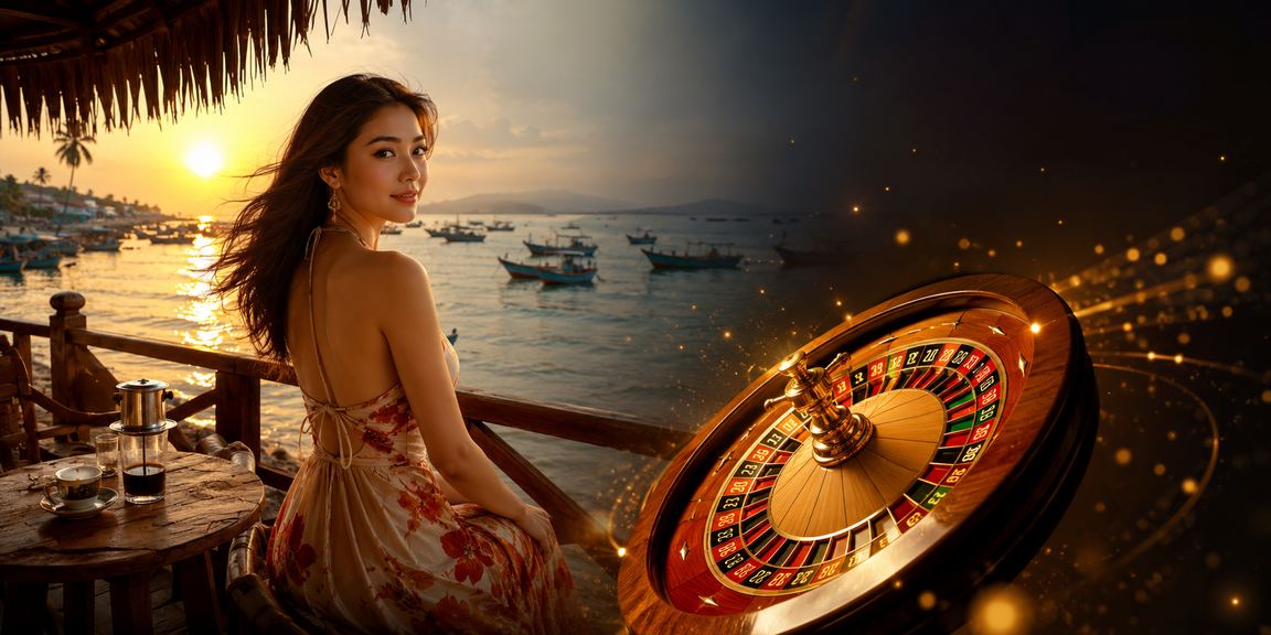 Người chơi tại Mũi Né thư giãn và theo dõi tiền thưởng roulette trên điện thoại